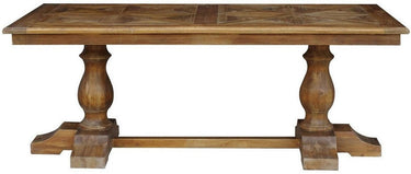 Classic Dining Table Parquet Top 2000mm at online8 furniture store Auckland