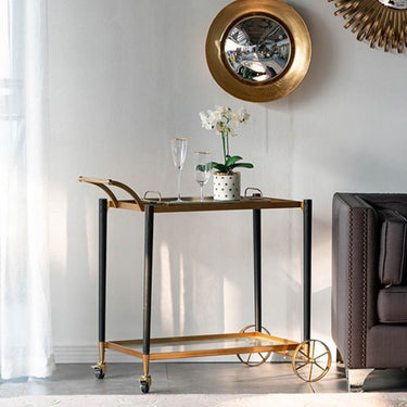 Classic Gold Drinks Trolley at online8 furniture store Auckland