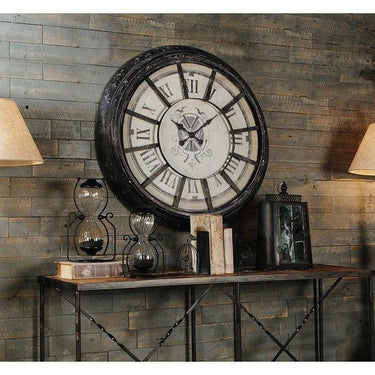 Classic Metal Wall Clock - Large at online8 furniture store Auckland