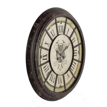 Classic Metal Wall Clock - Large at online8 furniture store Auckland