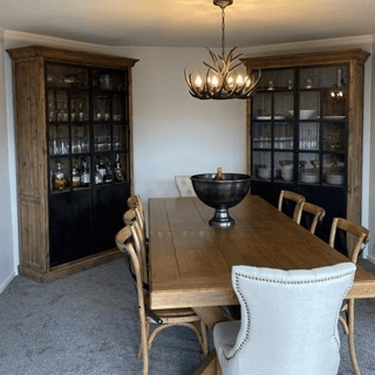 Classic Wall Unit - Metal & Glass at online8 furniture store Auckland