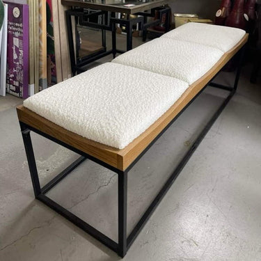 Coach Boucle Bench - Oak at online8 furniture store Auckland
