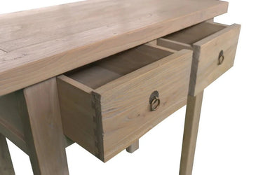 Coastline 2 Drawer Console Table at online8 furniture store Auckland