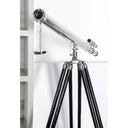 Cohasset Double Barrel Nickel Finish Floor Telescope on Tripod at online8 furniture store Auckland