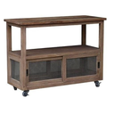 Console Table with Chicken Wire Sliding Doors at online8 furniture store Auckland