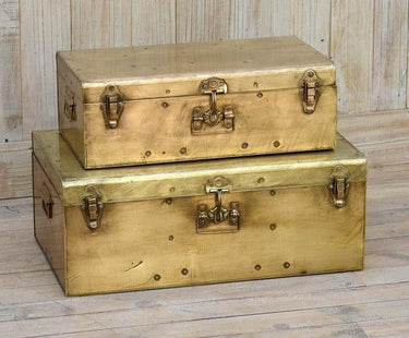 Copper Trunks S/2 | Blanket Chest | Storage at online8 furniture store Auckland