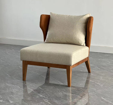 Corset Occasional Chair - Brutus Caramello at online8 furniture store Auckland