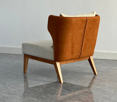 Corset Occasional Chair - Brutus Caramello at online8 furniture store Auckland