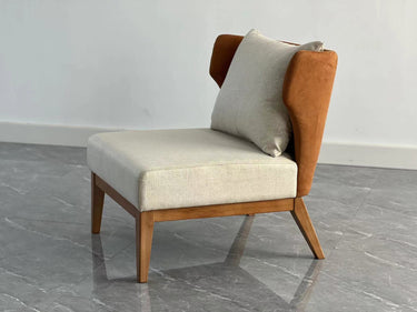 Corset Occasional Chair - Brutus Caramello at online8 furniture store Auckland