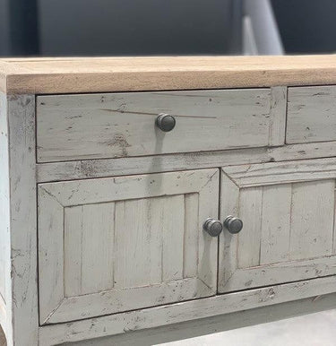 Country Console Table - Distressed Grey at online8 furniture store Auckland