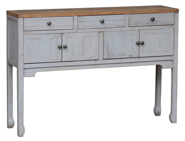 Country Console Table - Distressed Grey at online8 furniture store Auckland