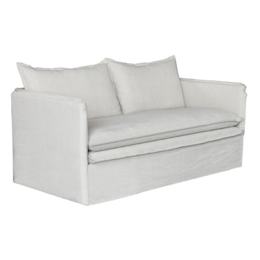 Courtenay 2 Seat Slip Cover Sofa - Salt & Pepper at online8 furniture store Auckland