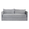 Courtenay 3 Seat Slip Cover Sofa - Grey at online8 furniture store Auckland