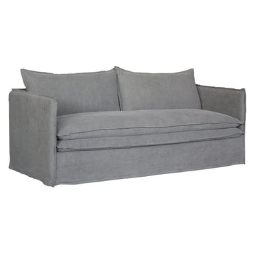 Courtenay 3 Seat Slip Cover Sofa - Grey at online8 furniture store Auckland