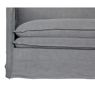 Courtenay 3 Seat Slip Cover Sofa - Grey at online8 furniture store Auckland