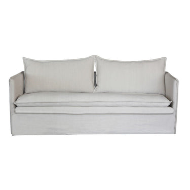 Courtenay 3 Seat Slip Cover Sofa - Salt & Pepper at online8 furniture store Auckland