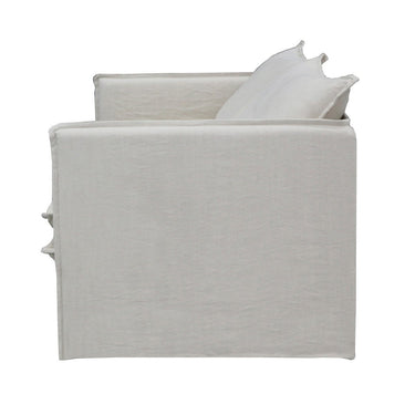 Courtenay 3 Seat Slip Cover Sofa - Salt & Pepper at online8 furniture store Auckland