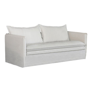 Courtenay 3 Seat Slip Cover Sofa - Salt & Pepper at online8 furniture store Auckland