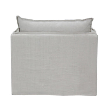 Courtenay Slip Cover Armchair - Salt & Pepper at online8 furniture store Auckland
