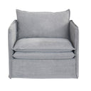 Courtenay Slipcover Armchair - Grey at online8 furniture store Auckland