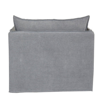 Courtenay Slipcover Armchair - Grey at online8 furniture store Auckland