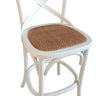 Cross Back Barstool - Antique White at online8 furniture store Auckland