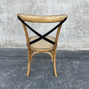 Cross Back Dining Chair - Antique Oak Natural at online8 furniture store Auckland