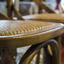 Cross Back Dining Chair - Antique Oak at online8 furniture store Auckland