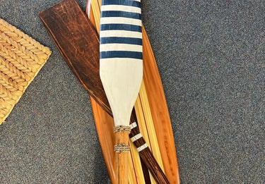Decorative Wooden Oars Blue at online8 furniture store Auckland