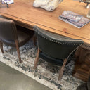 Derringer Faux Leather Dining Chair - Vintage Ebony at online8 furniture store Auckland