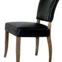 Derringer Faux Leather Dining Chair - Vintage Ebony at online8 furniture store Auckland