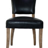 Derringer Faux Leather Dining Chair - Vintage Ebony at online8 furniture store Auckland