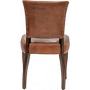 Derringer Vintage Leather Dining Chair - Vintage Cigar at online8 furniture store Auckland