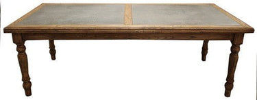 Dining Table - Old Elm Zinc Top at online8 furniture store Auckland