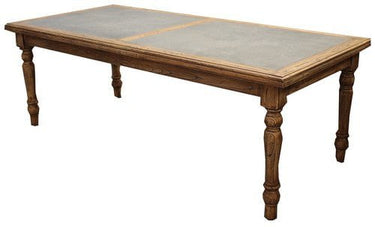 Dining Table - Old Elm Zinc Top at online8 furniture store Auckland