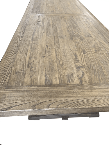 Dining Table Reclaimed Elm - 3000mm at online8 furniture store Auckland