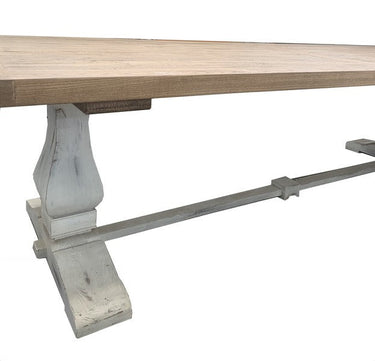 Dining Table Reclaimed Elm - 3000mm at online8 furniture store Auckland