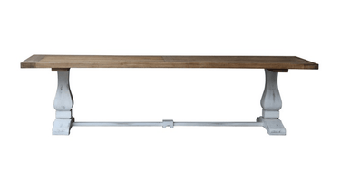 Dining Table Reclaimed Elm - 3000mm at online8 furniture store Auckland