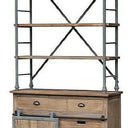 Display Unit with Sliding Door - Reclaimed Elm at online8 furniture store Auckland