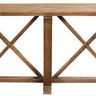 Double X Console Table - Reclaimed Oak at online8 furniture store Auckland