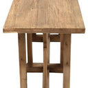 Double X Console Table - Reclaimed Oak at online8 furniture store Auckland