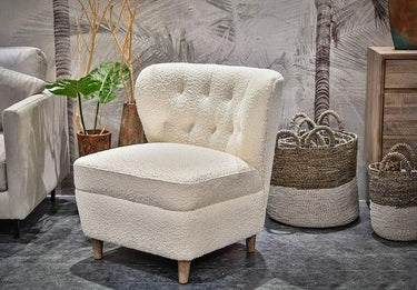 Ellis Boucle Occasional Chair | Casual Chair | Bedroom Chair | Online8 at online8 furniture store Auckland