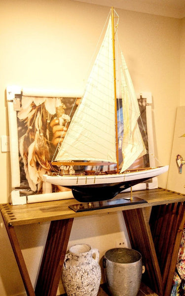 Endeavour Sailing Yacht Model - Large at online8 furniture store Auckland