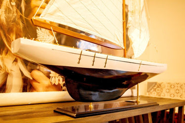 Endeavour Sailing Yacht Model - Large at online8 furniture store Auckland