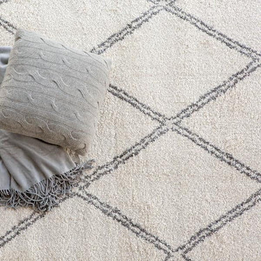 Evie Scandi Cream Grey Rug at online8 furniture store Auckland