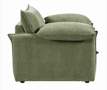 Fernsby Lux Armchair - Sage at online8 furniture store Auckland