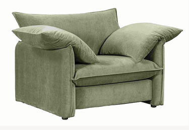 Fernsby Lux Armchair - Sage at online8 furniture store Auckland