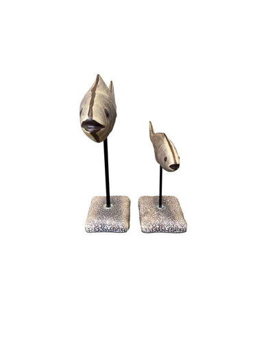 Fish on Stand Set/2 at online8 furniture store Auckland