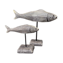 Fish on Stand Set/2 at online8 furniture store Auckland