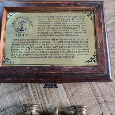 Folding Brass Binocular | Monocular | Vintage Style at online8 furniture store Auckland